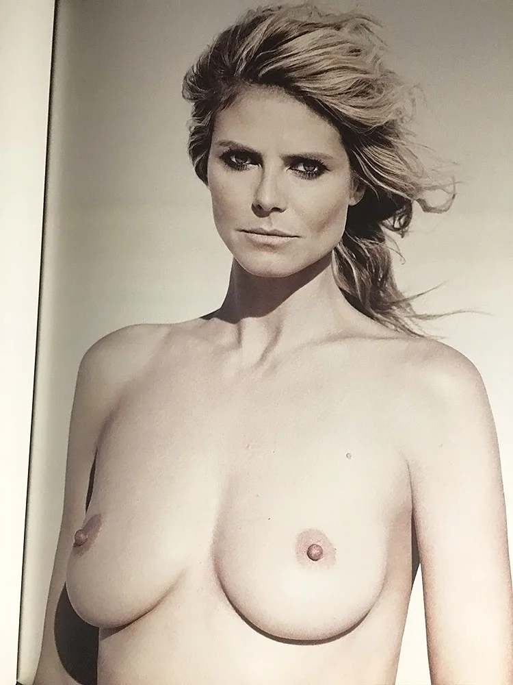 Heidi Klum schildert feuer nackt bilder